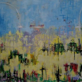 "Abstract on Canvas…" başlıklı Tablo Thomas Pierce Mudd tarafından, Orijinal sanat, Petrol