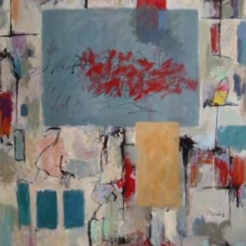 Painting titled "Abstract on Canvas…" by Thomas Pierce Mudd, Original Artwork, Oil