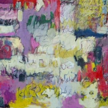 Painting titled "Abstract on Canvas…" by Thomas Pierce Mudd, Original Artwork, Oil