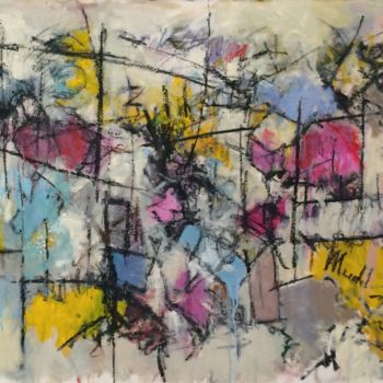 Painting titled "Abstract on Canvas…" by Thomas Pierce Mudd, Original Artwork, Oil