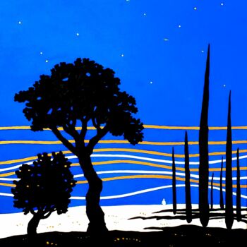 Peinture intitulée "Crépuscule" par Thomas Rodet, Œuvre d'art originale, Acrylique