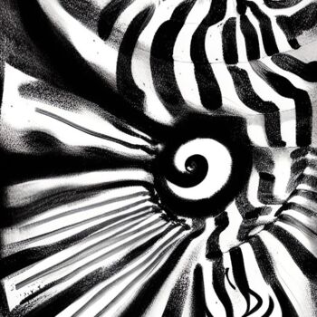 Digitale Kunst mit dem Titel "The Black Eye" von Thomas Schneider, Original-Kunstwerk, 2D digitale Arbeit