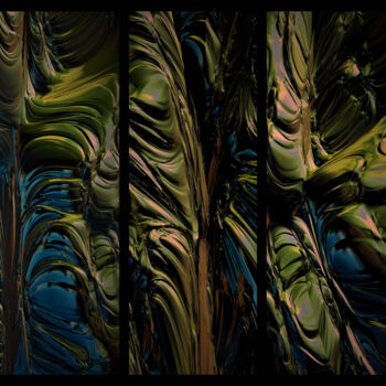 Arts numériques intitulée "Jenseits" par Thomas Seebauer (FractopiaArt), Œuvre d'art originale, Peinture numérique Monté sur…