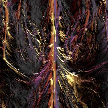 Arte digitale intitolato "Feuer (Satan König…" da Thomas Seebauer (FractopiaArt), Opera d'arte originale, Pittura digitale M…