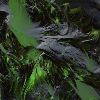 Digitale Kunst mit dem Titel "Der Magische Wald" von Thomas Seebauer (FractopiaArt), Original-Kunstwerk, Digitale Malerei Au…