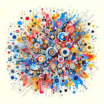 Цифровое искусство под названием "Le chaos originel" - Thomas Thomopoulos, Подлинное произведение искусства, Изображение, сг…
