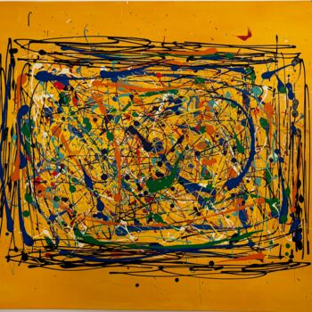 Картина под названием "Explosion of colors…" - Thomasjeunet.Art, Подлинное произведение искусства, Акрил