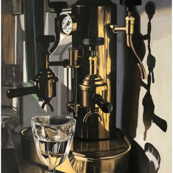 Pittura intitolato "Kaffeekanne - Kunst…" da Thomas Kaemmerer, Opera d'arte originale, Olio