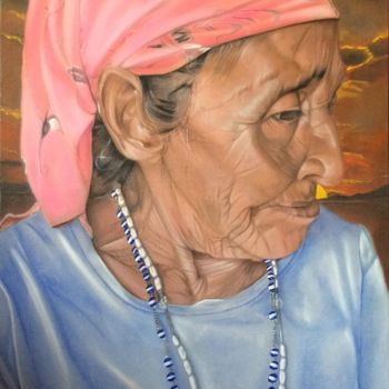 Peinture intitulée "Doña Maria Indigena…" par Thommy, Œuvre d'art originale, Huile