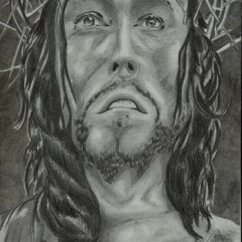 Drawing titled "Cristo (practica)" by Thommy, Original Artwork, Graphite