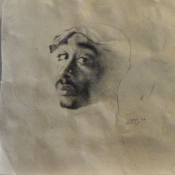 Drawing titled "Tupac Shakur" by Thorbjørn Morstad, Original Artwork, Other