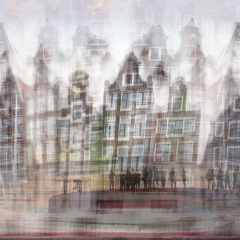 Photography titled "THE DANCING HOUSES…" by Thorsten Ritzmann, Original Artwork, Photo Montage Mounted on Aluminium