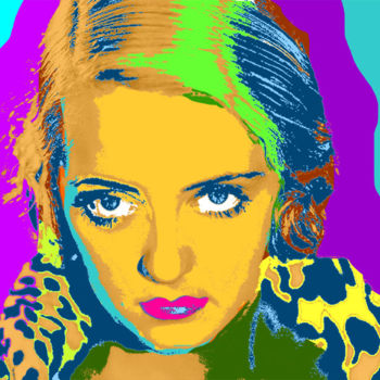 Digitale Kunst getiteld "Betty Davis" door Tom S. Agaster, Origineel Kunstwerk, Digitaal Schilderwerk