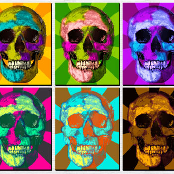 Digital Arts titled "Skulls" by Tom S. Agaster, Original Artwork, Digital Painting