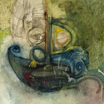 Pittura intitolato "Sickness" da Thushara A., Opera d'arte originale, Olio