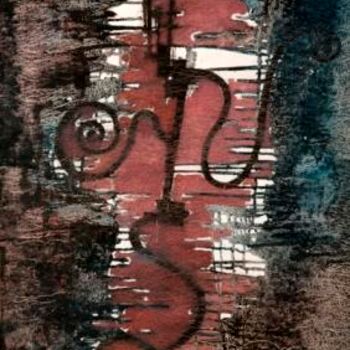 Ζωγραφική με τίτλο "THE STEEL DANCER" από Thushara A., Αυθεντικά έργα τέχνης, Λάδι