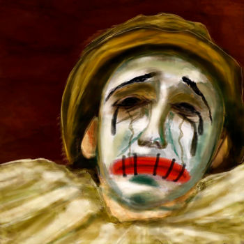 Arte digital titulada "A Tristeza do Palha…" por Tiago Amaral, Obra de arte original, Pintura Digital