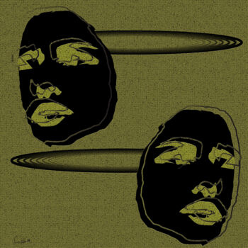 Digital Arts titled "Máscaras Versão Dou…" by Tiago De Paula, Original Artwork, 2D Digital Work