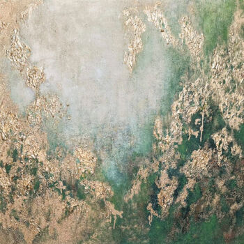 Pittura intitolato ""EMERALD DREAMS"" da Tiana Karapetian, Opera d'arte originale, Acrilico Montato su Telaio per barella in…