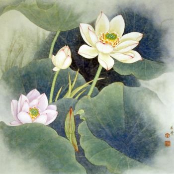 Pintura titulada "圣洁2" por Tian Xi Feng, Obra de arte original, Oleo