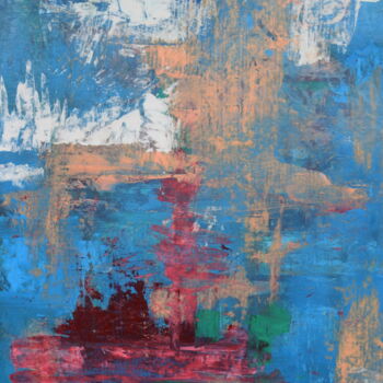 Malerei mit dem Titel "Abstrakt Himmel" von Tiba, Original-Kunstwerk, Acryl