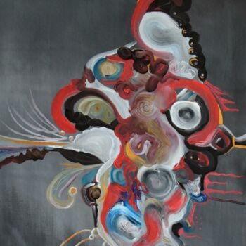 Painting titled "Abstracto Tibaart 1#" by Tiba, Original Artwork, Acrylic