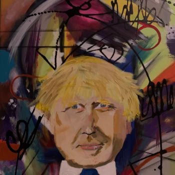 Картина под названием "Boris" - Christophe Bertoux, Подлинное произведение искусства, Акрил
