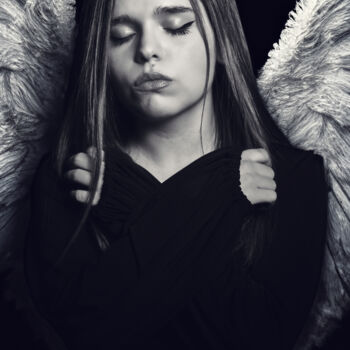 Photography titled "Fallen Angel" by Tibet Demirel, Original Artwork, Manipulated Photography