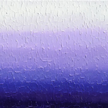 Painting titled "Tranquil - Purple G…" by Tiberiu Soos, Original Artwork, Acrylic Mounted on Wood Stretcher frame