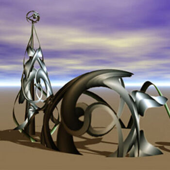 Digital Arts titled "Skyline XX." by Tibor Kovacs-Egri, Original Artwork