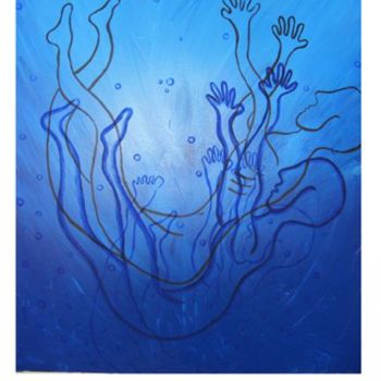 Peinture intitulée "La chute." par Tibo, Œuvre d'art originale, Huile