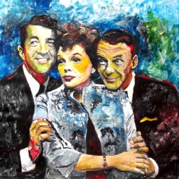 Painting titled "JUDY, DEAN & FRANK" by Marcelo Neira, Original Artwork, Acrylic