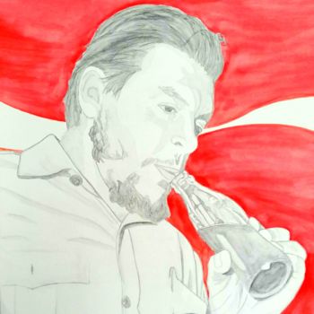 Peinture intitulée "Che Guevara coca co…" par Eddy Lafit, Œuvre d'art originale, Aquarelle