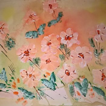 Peinture intitulée "les fleurs d'un rêve" par Tifany Dupont, Œuvre d'art originale