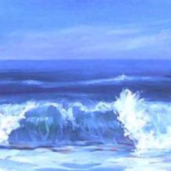Peinture intitulée "tryptique de vagues" par Koodertdz, Œuvre d'art originale