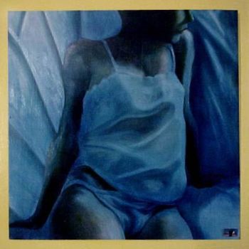 Peinture intitulée "nuisette en bleu" par Koodertdz, Œuvre d'art originale