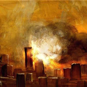 Peinture intitulée "11 septembre" par Koodertdz, Œuvre d'art originale