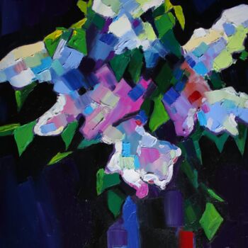 Painting titled "Lilac" by Tigran Avetyan, Original Artwork, Oil