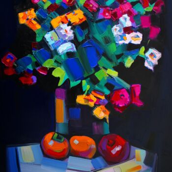 Malerei mit dem Titel "Flowers #10" von Tigran Avetyan, Original-Kunstwerk, Öl