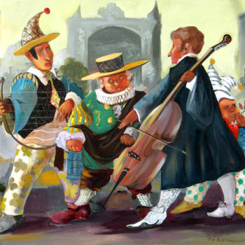 Painting titled "concert-sizes-70x60…" by Tigran Harutyunyan, Original Artwork, Oil
