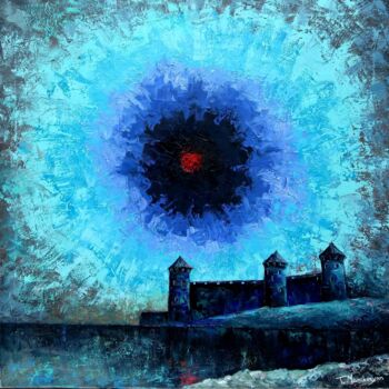 Картина под названием "Night" - Tigran Mamikonyan, Подлинное произведение искусства, Масло Установлен на Деревянная рама для…