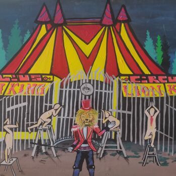 Malarstwo zatytułowany „Mon cirque” autorstwa Julius, Oryginalna praca, Akryl