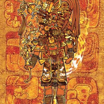 Arte digitale intitolato "Kaloomte from Macha…" da Tikal, Opera d'arte originale, Pittura digitale