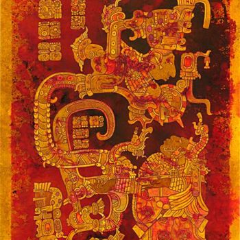 Pintura titulada "Vision III" por Tikal, Obra de arte original