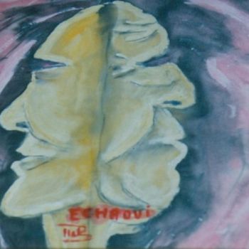 Painting titled "Temps I  Halima Cha…" by Halima Echaoui, Original Artwork