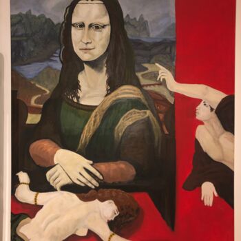 Pittura intitolato "Soumission à l’art." da Grégoire Tillac, Opera d'arte originale, Acrilico Montato su Telaio per barella…