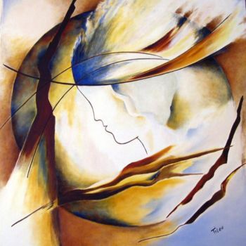 Peinture intitulée "ABYSSES" par Tilou, Œuvre d'art originale