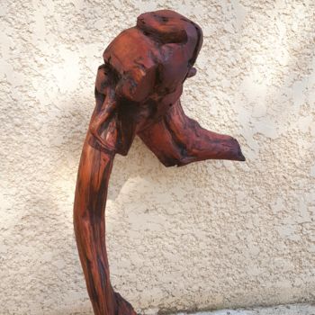 Sculpture intitulée "Hans" par Timothe Cibilleau, Œuvre d'art originale, Bois