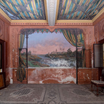 Photographie intitulée "Villa Dorata 2 - It…" par Time Machine, Œuvre d'art originale, Photographie numérique Monté sur Alum…