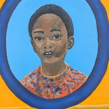 Schilderij getiteld "My confidence 1" door Timothy Olaniyi, Origineel Kunstwerk, Acryl